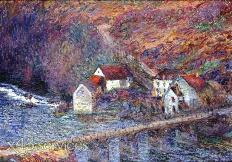 Claude Monet - Die Bruecke bei Vervy - zum Schließen ins Bild klicken
